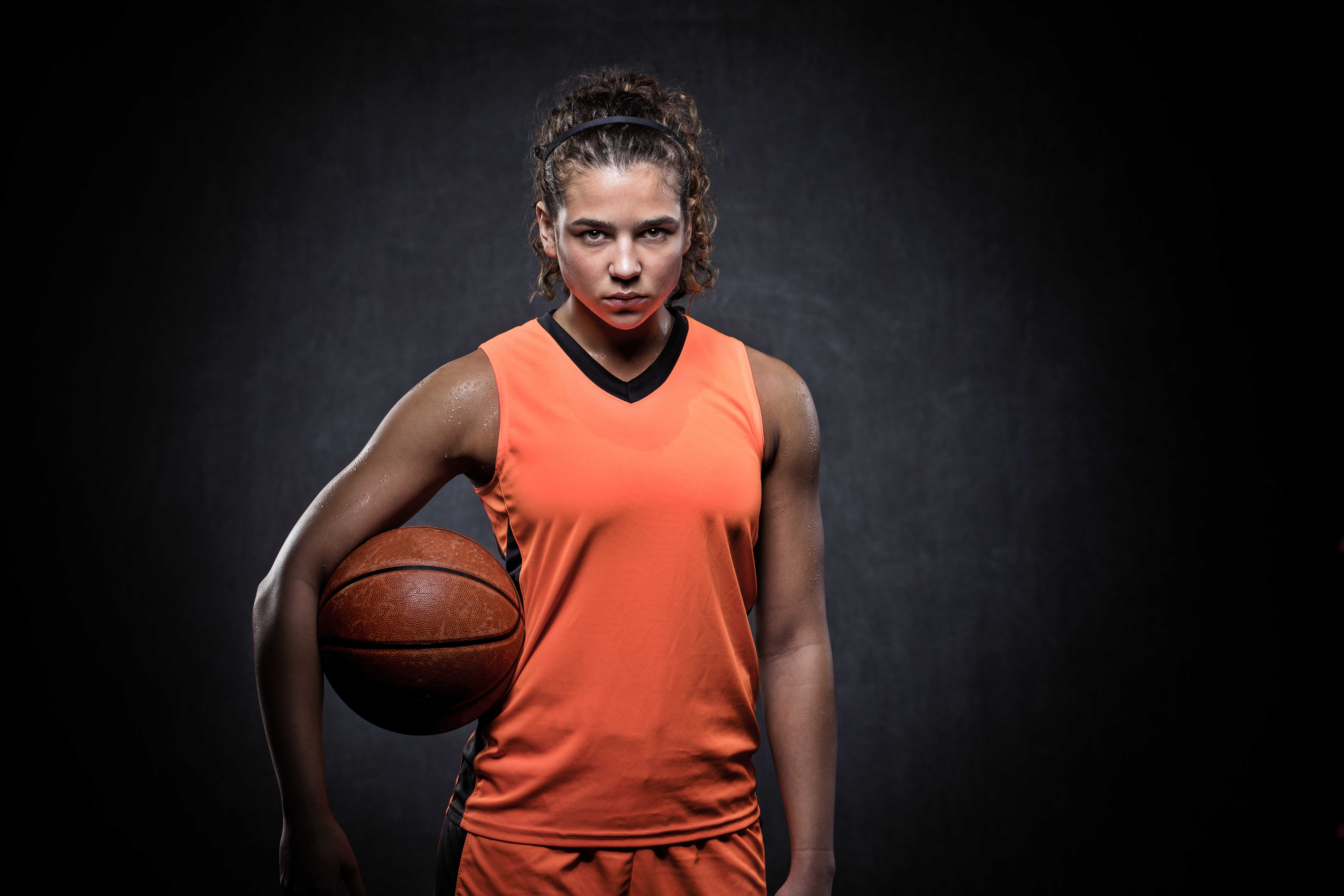 Female Basketball Portrait - Coppola Photography